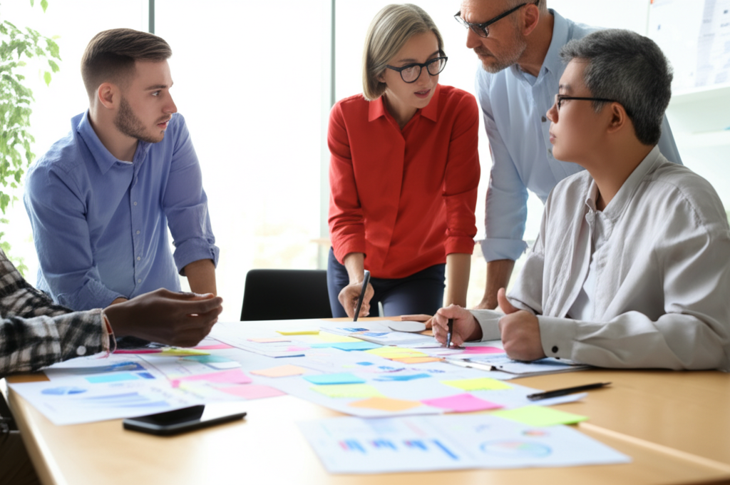 The VoyaBear team collaborating